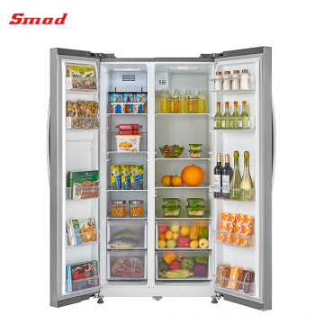 Refrigerador congelador del compresor del descongelamiento de lado a lado del hogar 602L con la pantalla LED